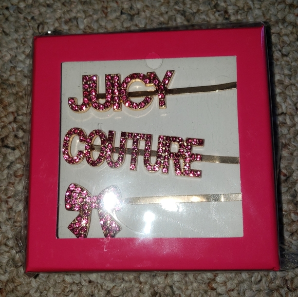 Juicy Couture rhinestone hair clips set of main image 4